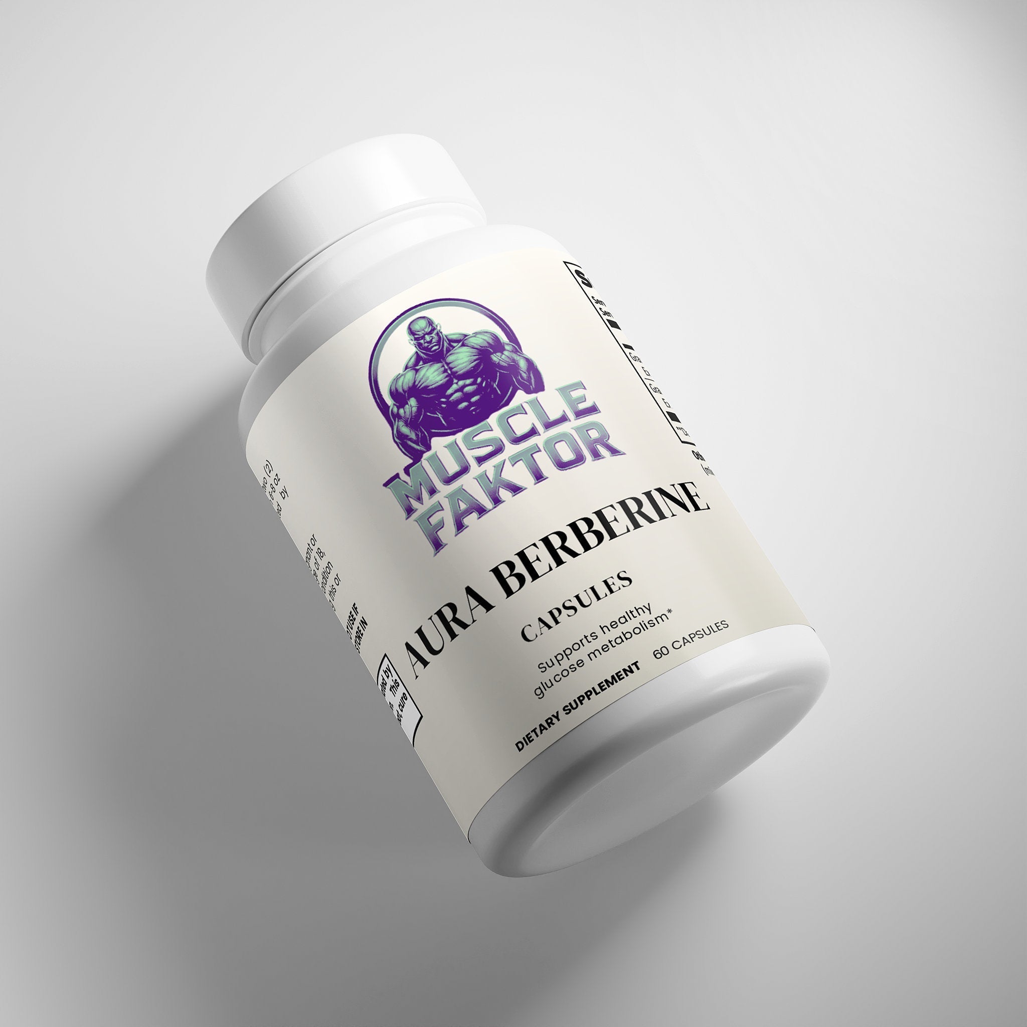 Muscle Faktor Berberine HCl 97% Supplement Capsules