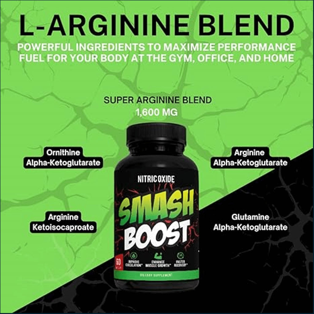 Smash Boost Nitric Oxide Booster, 60 Capsules