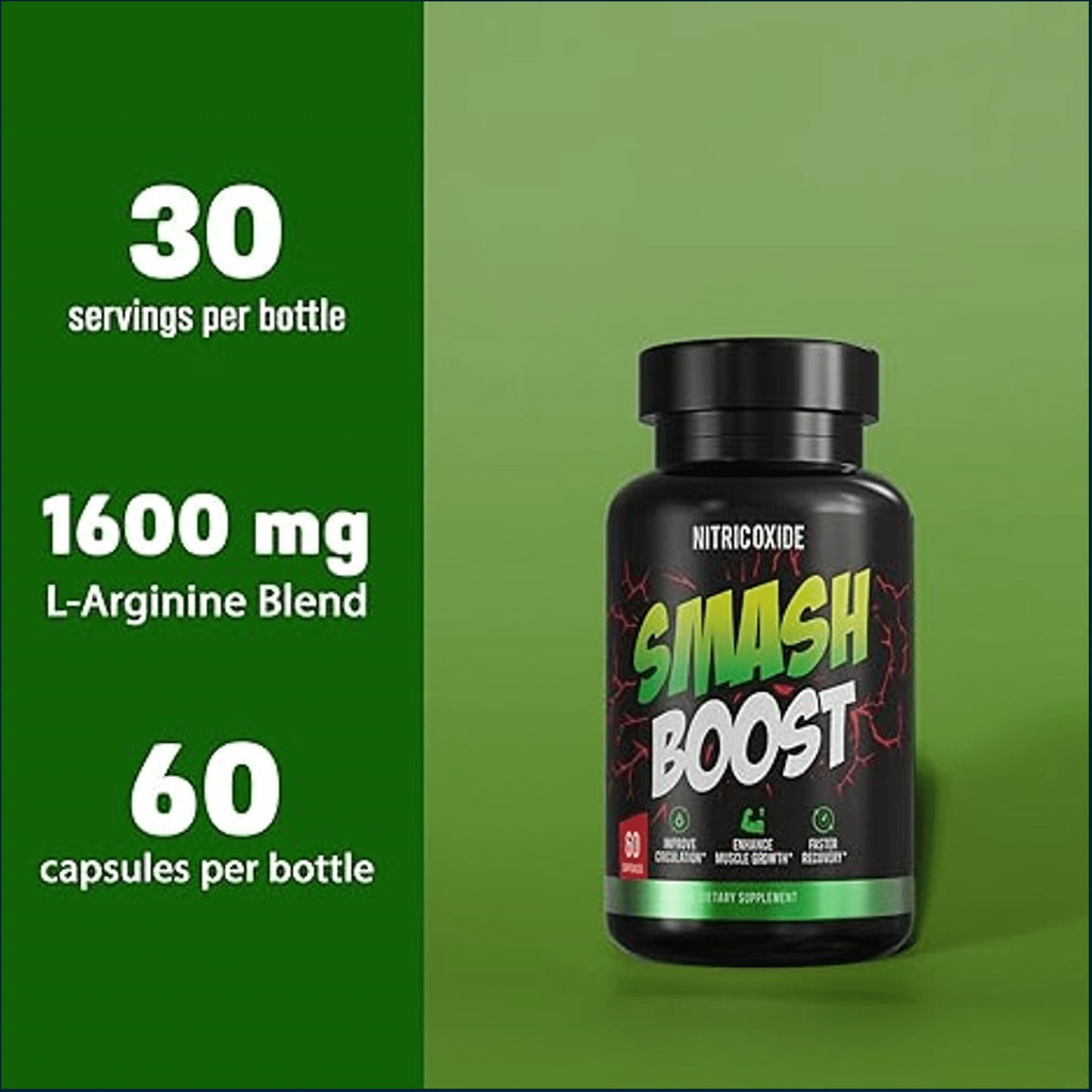 Smash Boost Nitric Oxide Booster, 60 Capsules