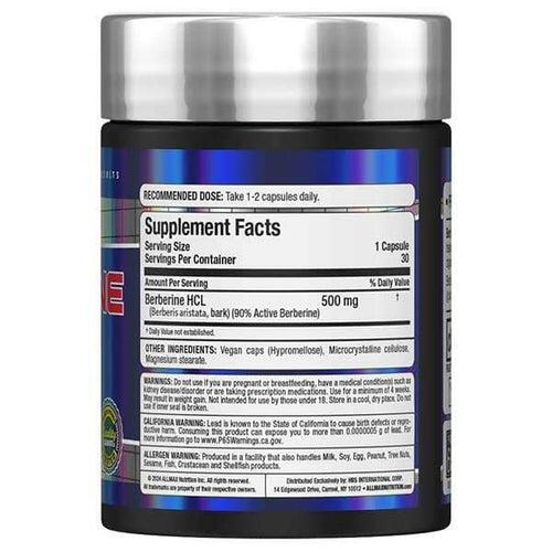Allmax Berberine HCL 500mg, 30 Capsules