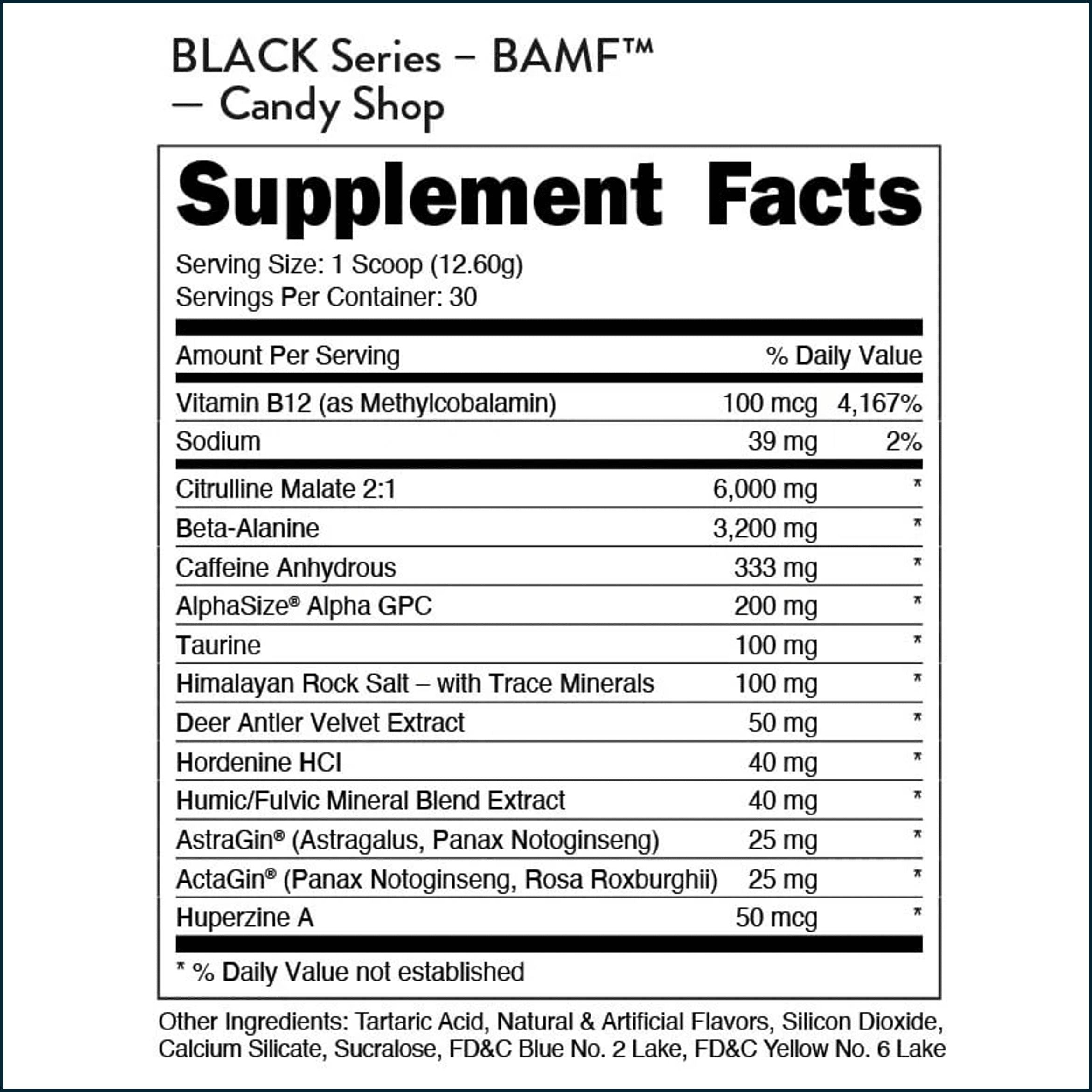 Bucked Up BAMF Nootropic Pre-Workout, 30 Servings