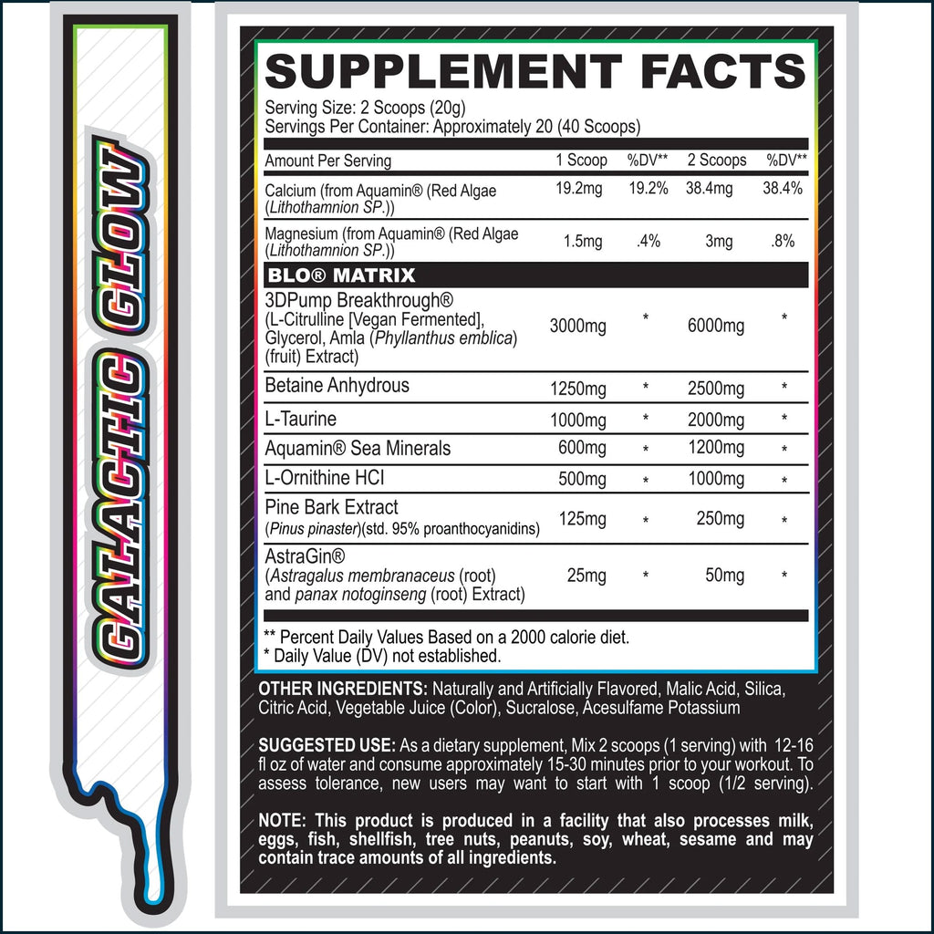 MyoBlox Blo Muscle Pump Pre-workout, 20/40 Servings